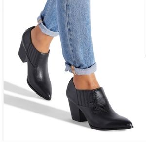 Pointed Toe Heeled Booties